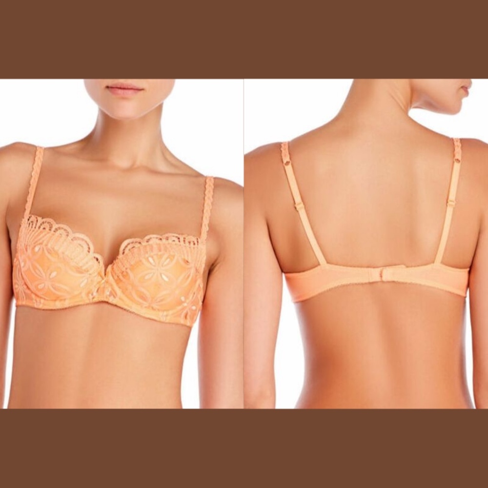NWT Wacoal Melodie Embroidered Push up Bra‎ 34DD